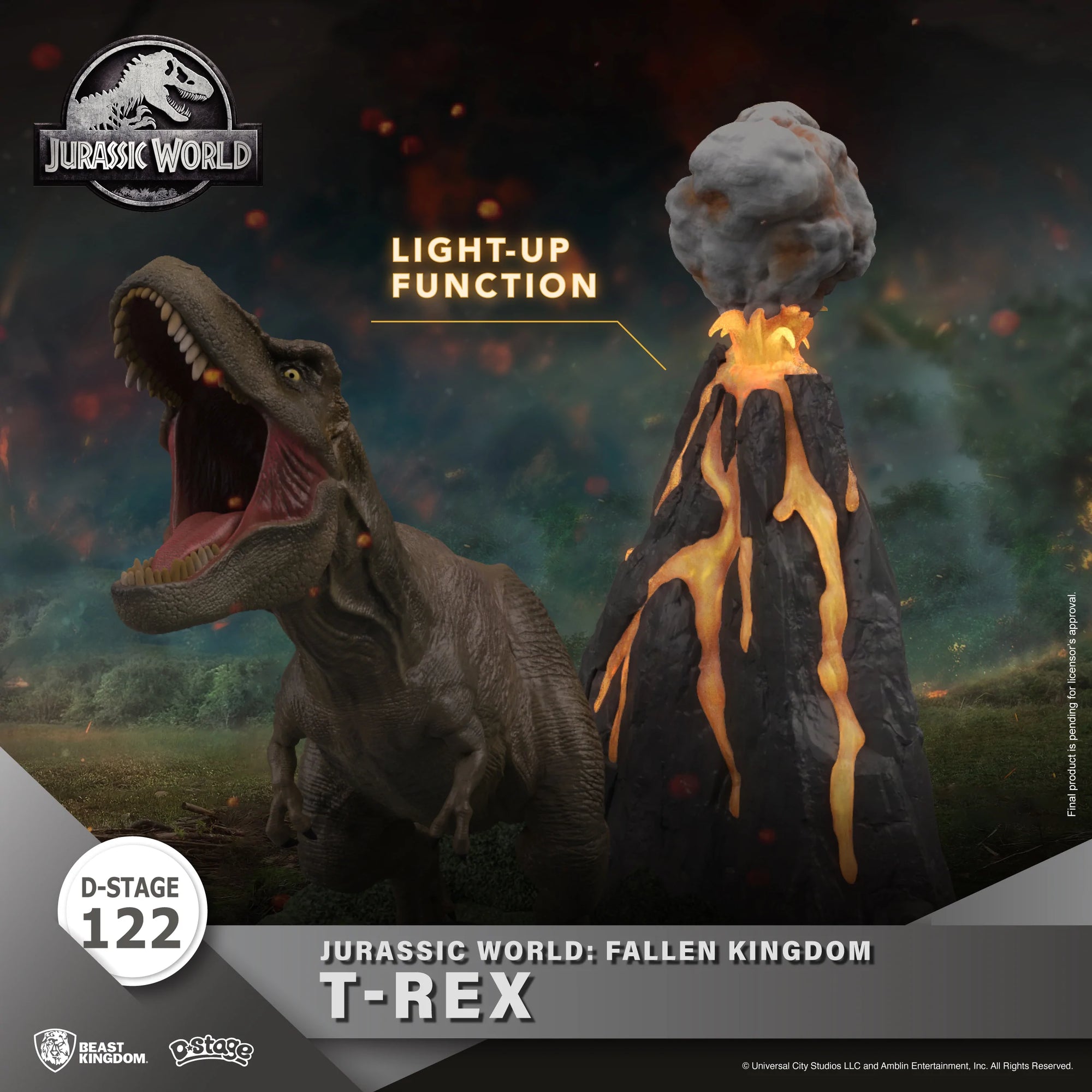 T-Rex Jurassic World Fallen Kingdom D-Stage Statue by Beast Kingdom -Beast Kingdom - India - www.superherotoystore.com