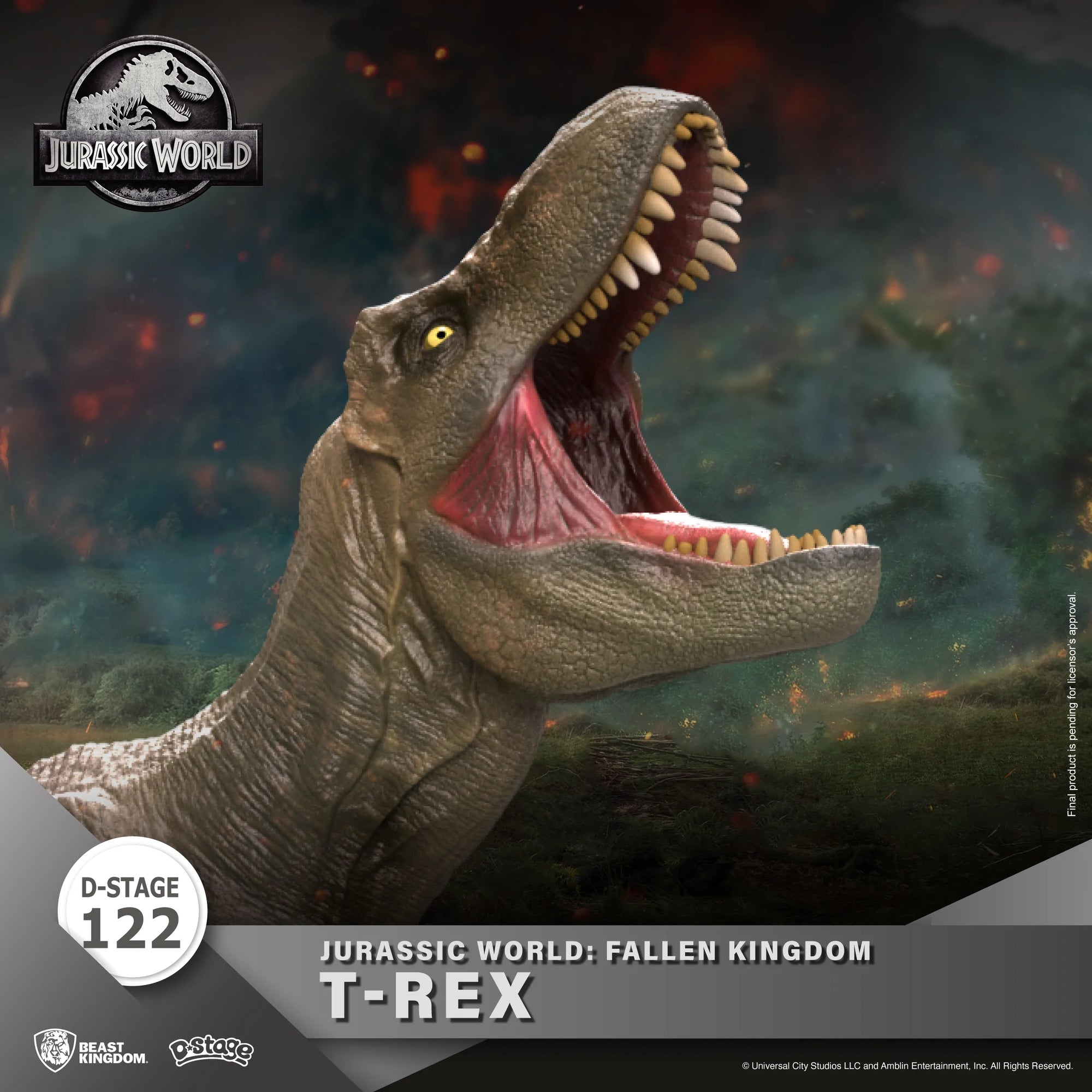 T-Rex Jurassic World Fallen Kingdom D-Stage Statue by Beast Kingdom -Beast Kingdom - India - www.superherotoystore.com