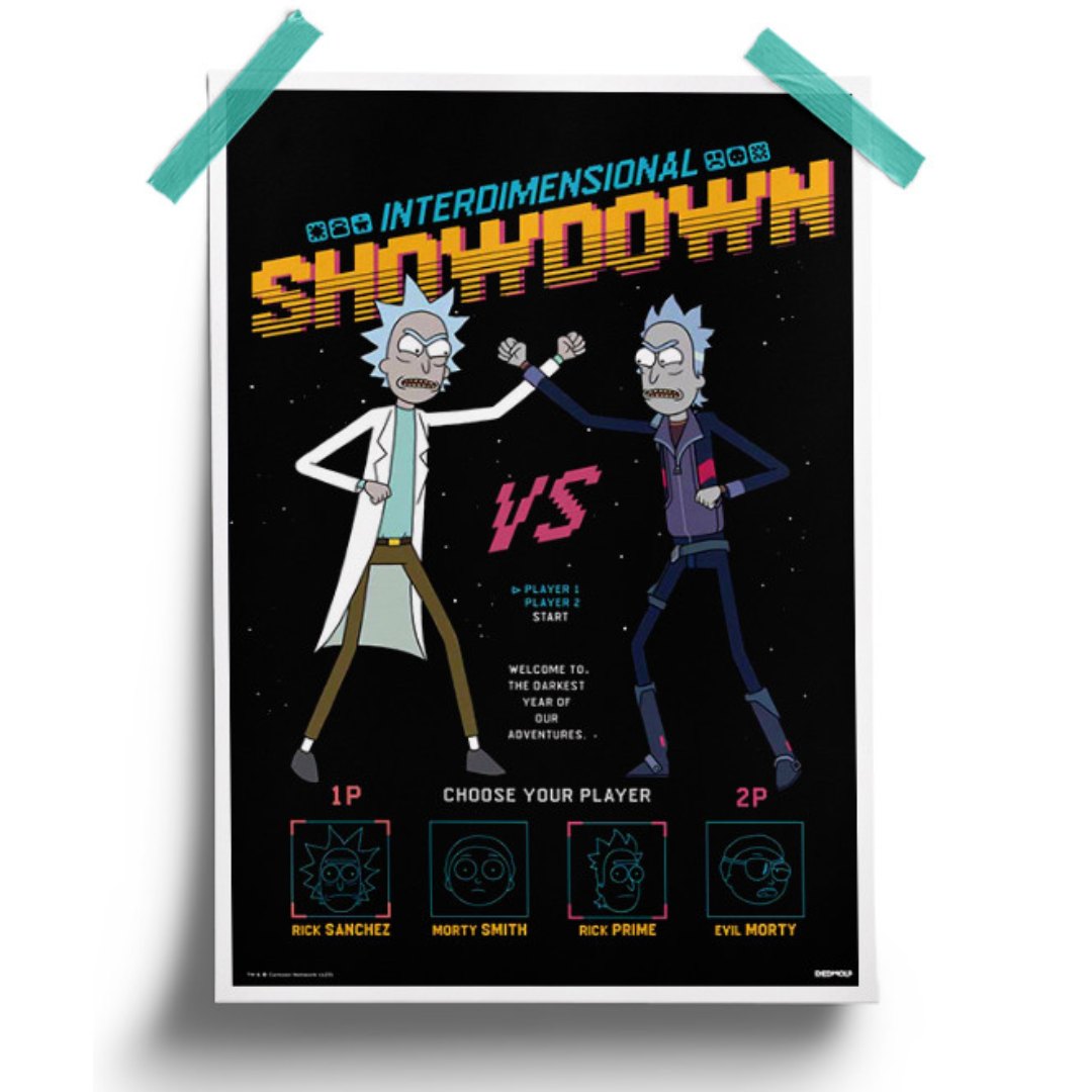 Interdimensional Showdown Poster -Redwolf - India - www.superherotoystore.com