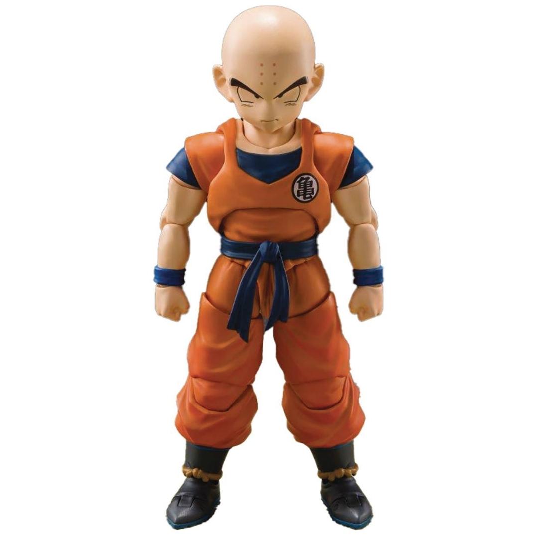 Dragon Ball Z Krillin Earth&#39;s Strongest Man S.H.Figuarts Action Figure by Bandai -Tamashii Nations - India - www.superherotoystore.com