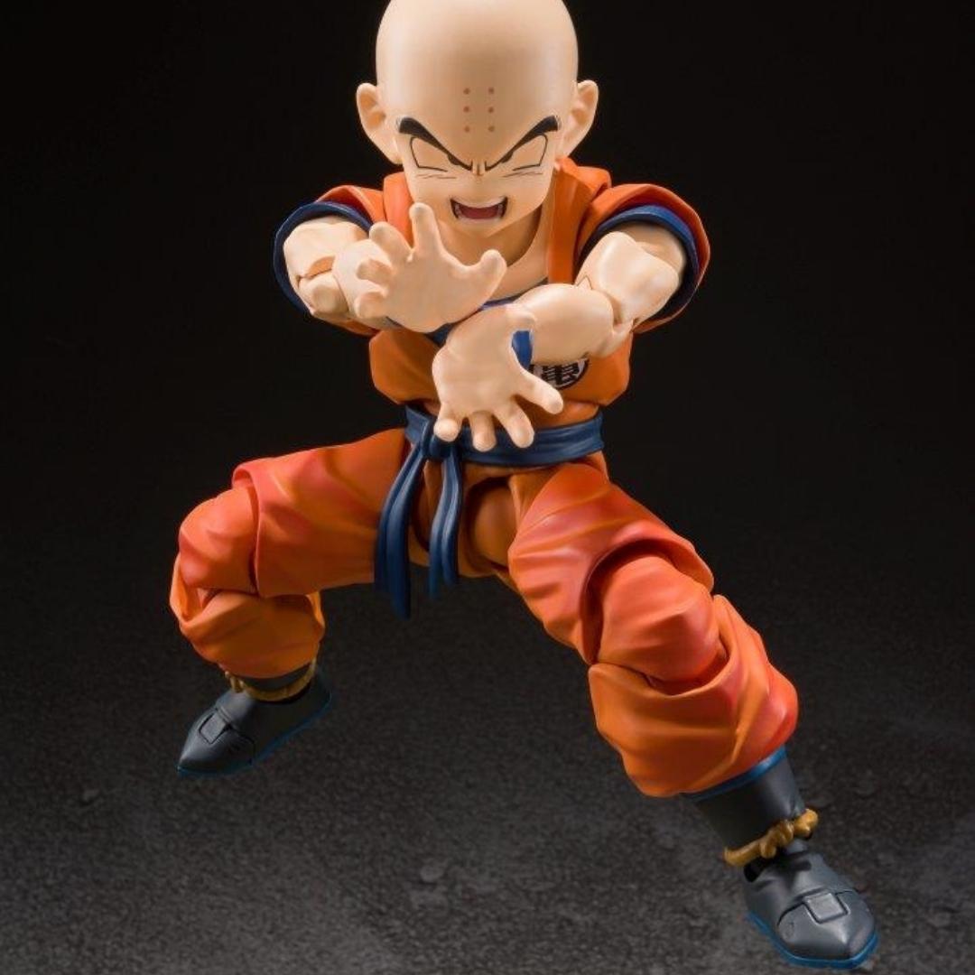 Dragon Ball Z Krillin Earth's Strongest Man S.H.Figuarts Action Figure by Bandai -Tamashii Nations - India - www.superherotoystore.com