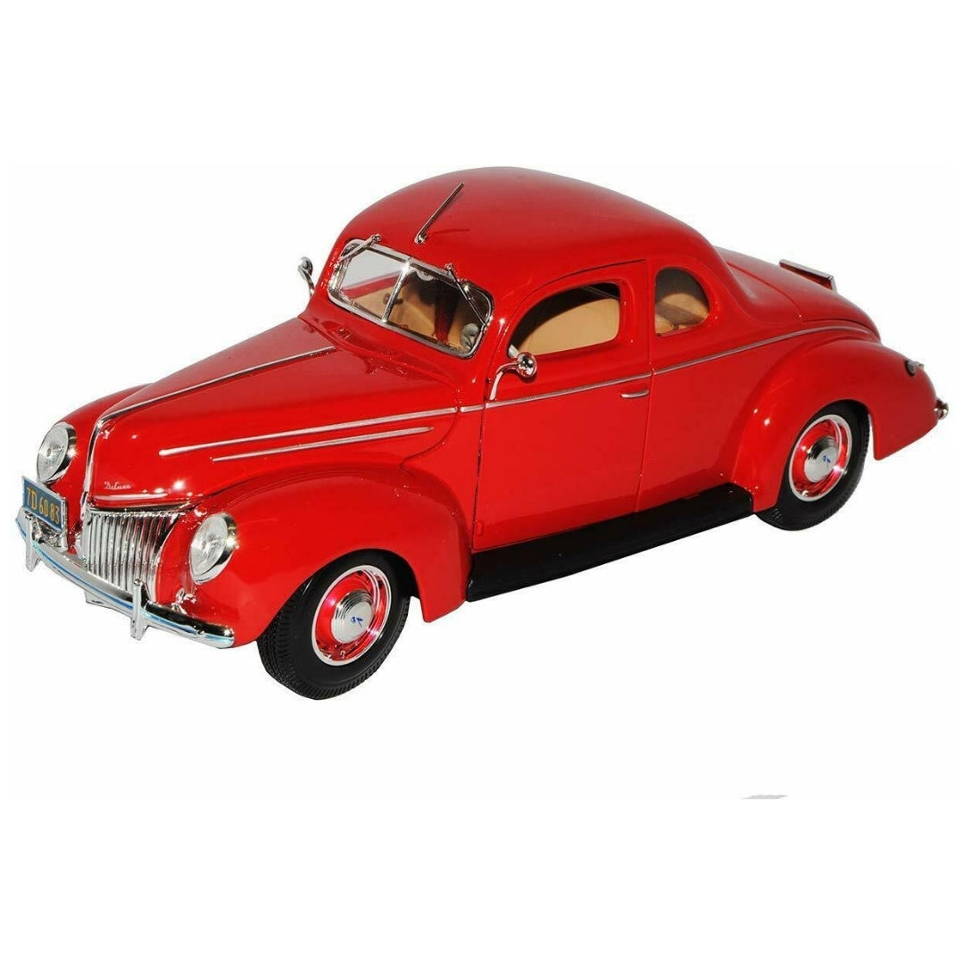 1939 Red Ford Deluxe 1/18 Scale Die-Cast Car by Maisto -Maisto - India - www.superherotoystore.com