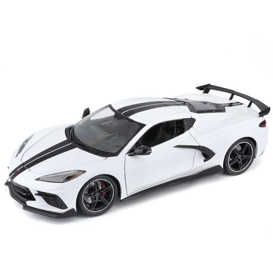 2014 White Chevy Corvette Stingray 1/18 Scale Die Cast Car by Maisto -Maisto - India - www.superherotoystore.com