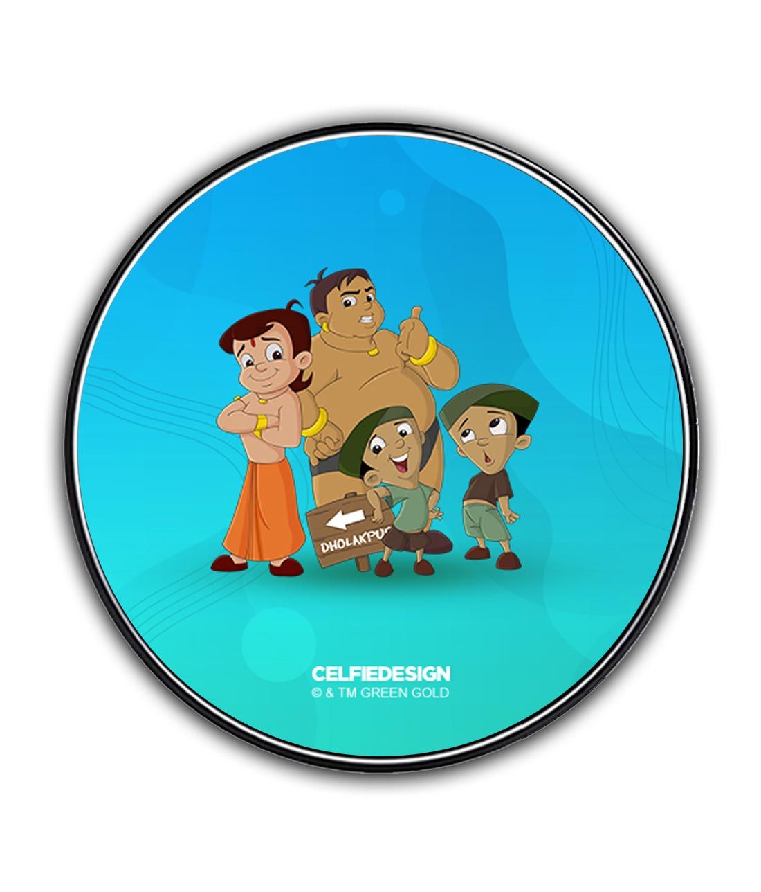 Chhota Bheem Gang - 10 X 10 (cm) Circular Coasters -Celfie Design - India - www.superherotoystore.com