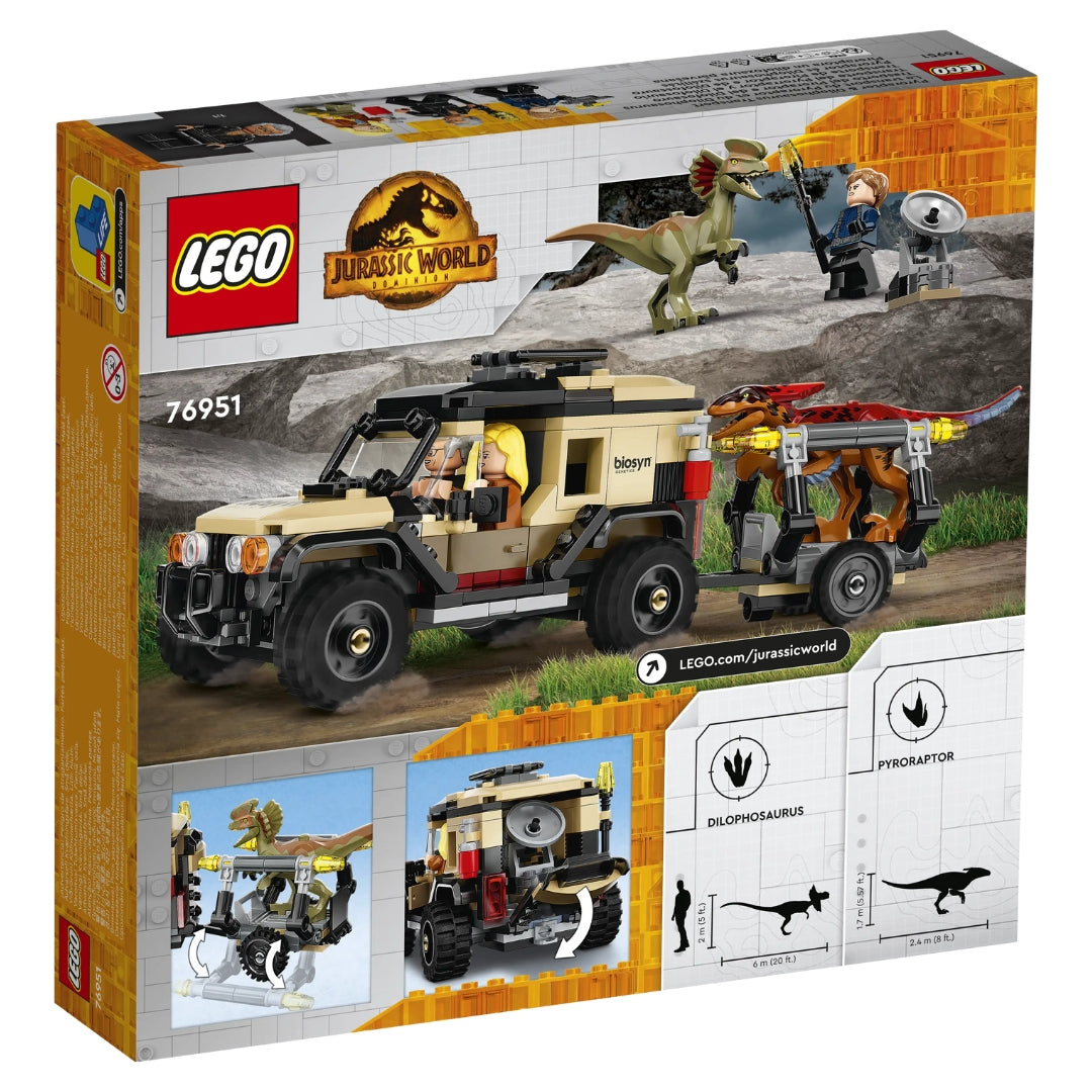 Jurassic World Pyroraptor & Dilophosaurus Transport Set by LEGO -Lego - India - www.superherotoystore.com