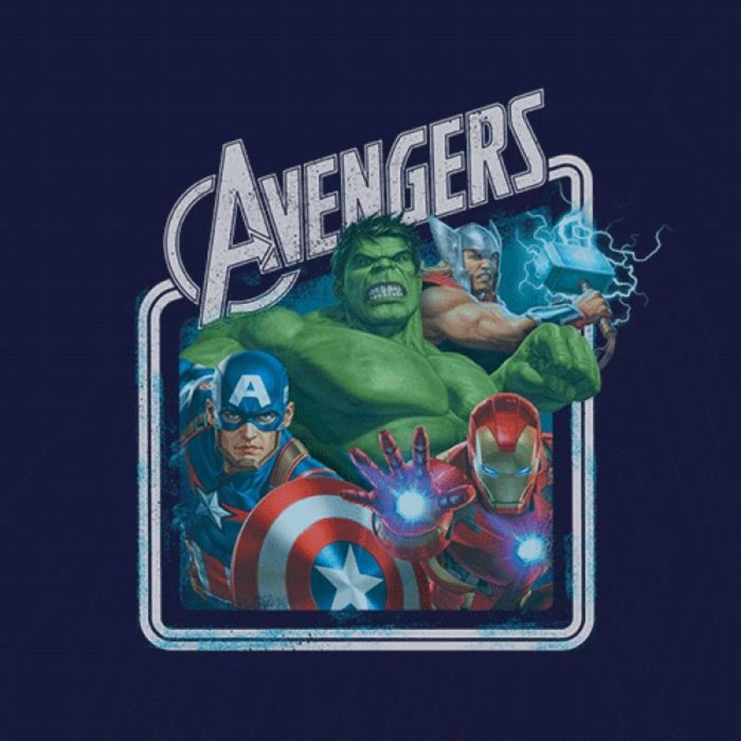 Avengers Retro T-Shirt -Redwolf - India - www.superherotoystore.com