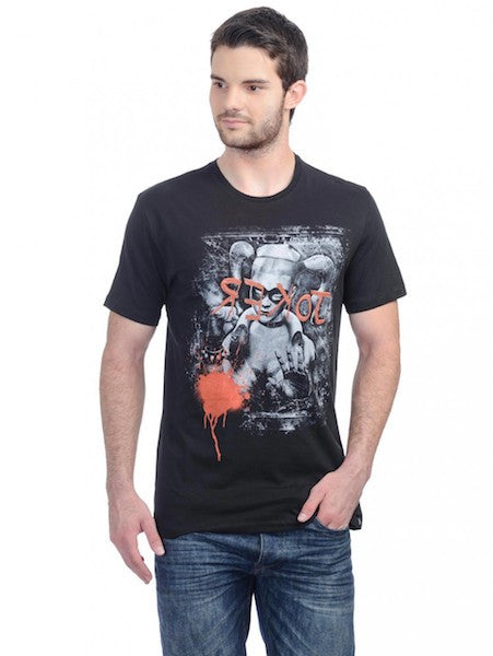 Harley Quinn Black Half Sleeve T-Shirt by Bio World -Bio World - India - www.superherotoystore.com