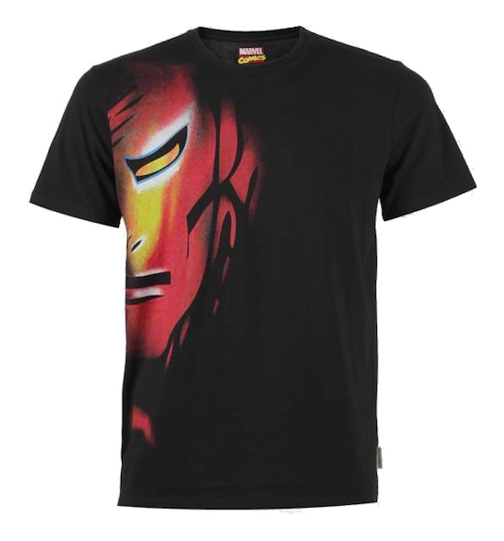 Marvel Comics Iron Man Face T-Shirt -Bio World - India - www.superherotoystore.com