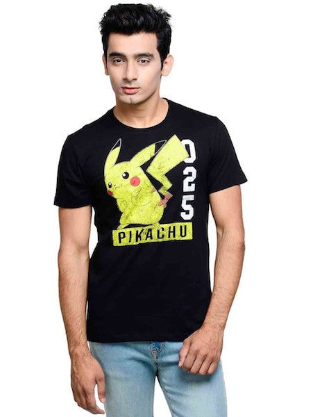 Pokemon Black Half Sleeve T-Shirt by Bio World -Bio World - India - www.superherotoystore.com