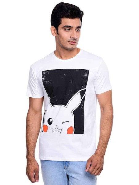 Pokemon White Half Sleeve T-Shirt by Bio World -Bio World - India - www.superherotoystore.com