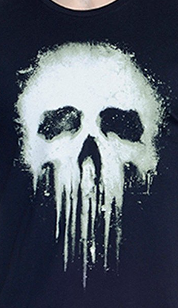 Punisher Black Colour Crew Neck Half Sleeve T-Shirt by Bio World -Bio World - India - www.superherotoystore.com