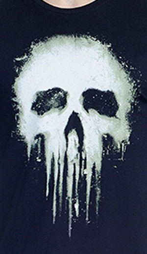 Punisher Black Colour Crew Neck Half Sleeve T-Shirt by Bio World -Bio World - India - www.superherotoystore.com