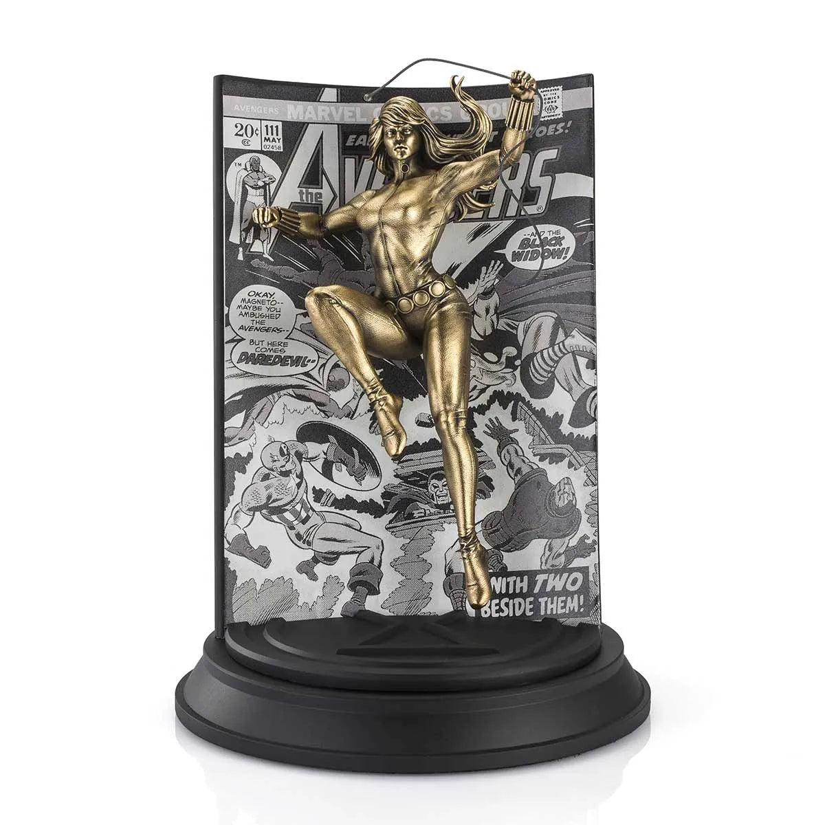 Black Widow Avengers Volume 1 #111 Gilt Statue by Royal Selangor -Royal Selangor - India - www.superherotoystore.com