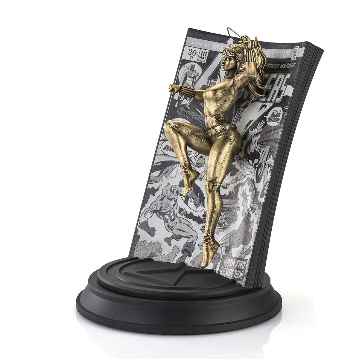 Black Widow Avengers Volume 1 #111 Gilt Statue by Royal Selangor -Royal Selangor - India - www.superherotoystore.com