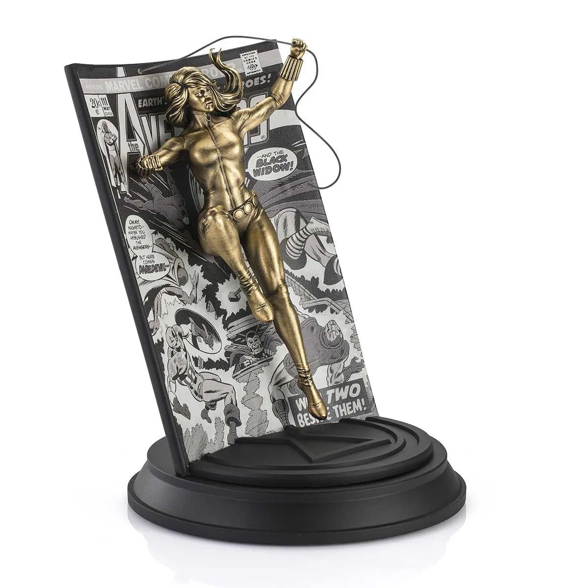 Black Widow Avengers Volume 1 #111 Gilt Statue by Royal Selangor -Royal Selangor - India - www.superherotoystore.com