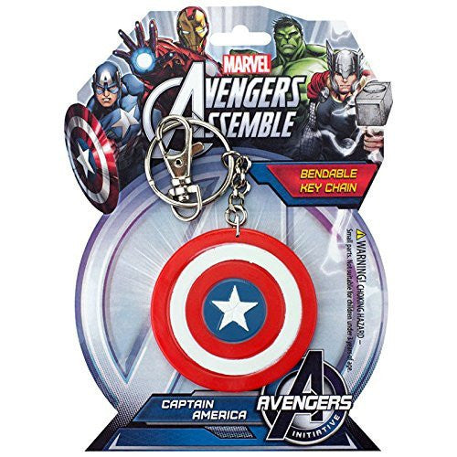 Captain America Shield Bendable Keychain by Monogram International -Monogram International - India - www.superherotoystore.com
