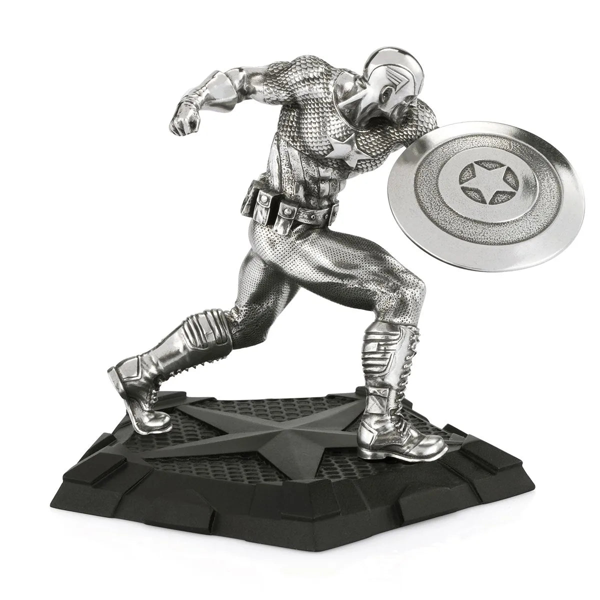 Captain America First Avenger Limited Edition Metal Figurine by Royal Selangor -Royal Selangor - India - www.superherotoystore.com