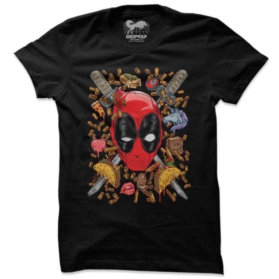 Deadpool Regenerate Official Marvel Comics T-Shirt -Redwolf - India - www.superherotoystore.com