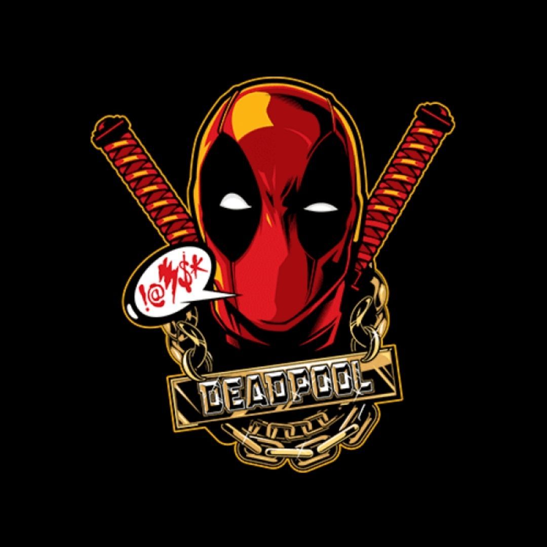 Deadpool Bling Marvel Official T-Shirt -Redwolf - India - www.superherotoystore.com