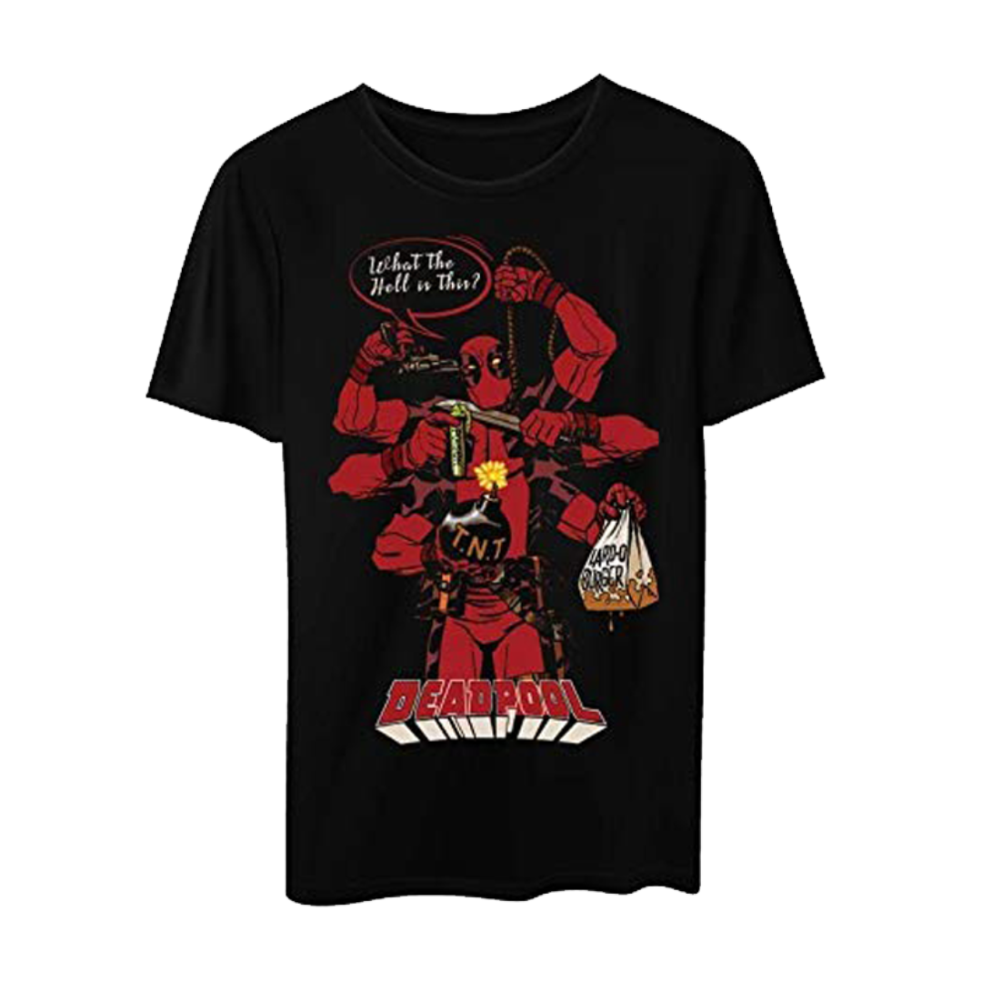 Marvel Comics Deadpool Hang T-Shirt -Entertainment Store - India - www.superherotoystore.com