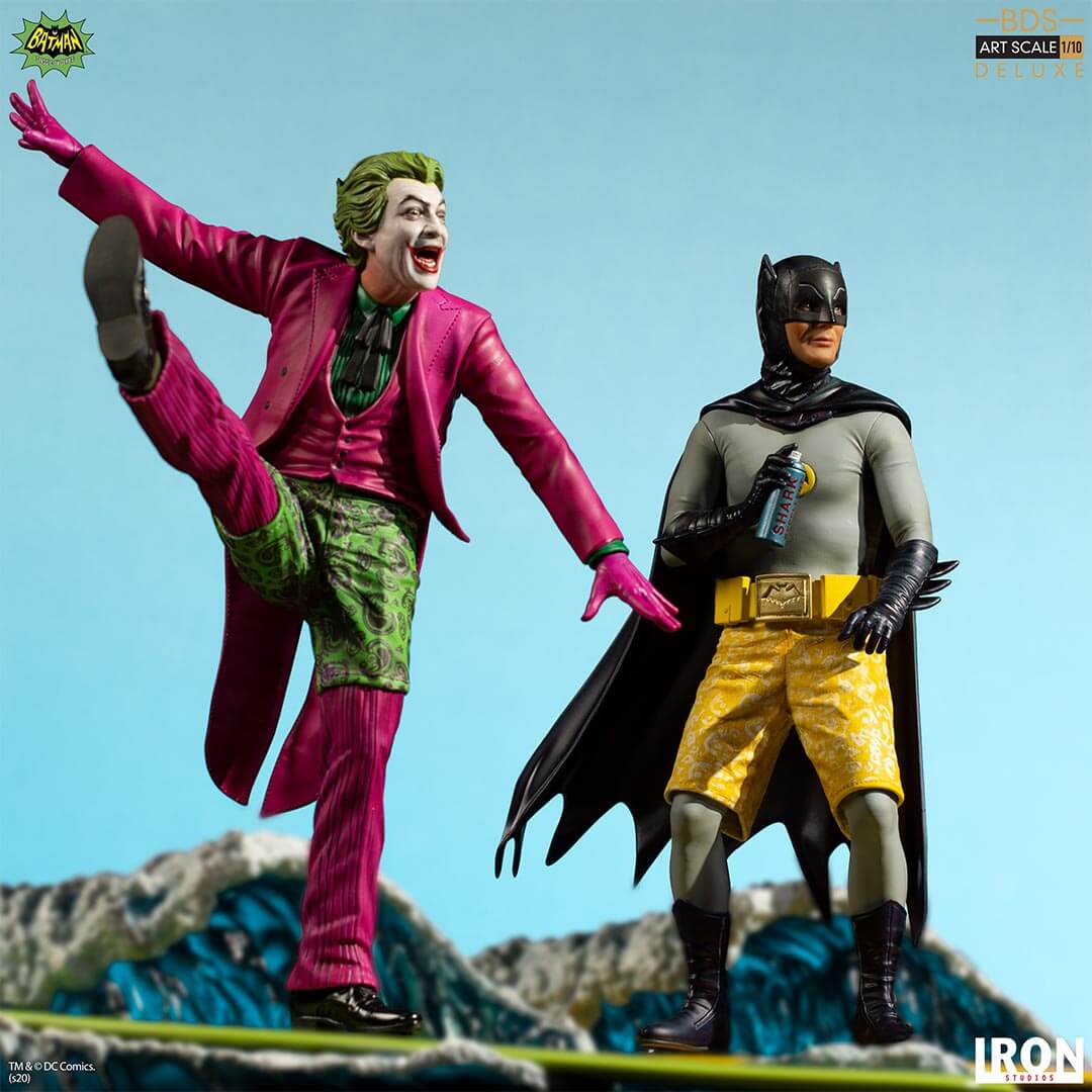 Batman 1966 TV Series Joker Statue by Iron Studios -Iron Studios - India - www.superherotoystore.com