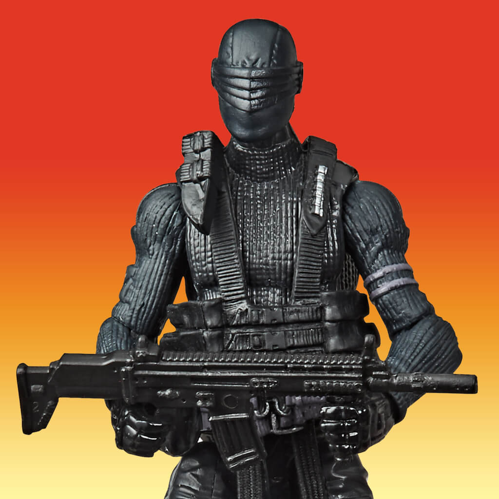 GI Joe Retro Series Snake Eyes 3.5-inch Figure by Hasbro -Hasbro - India - www.superherotoystore.com