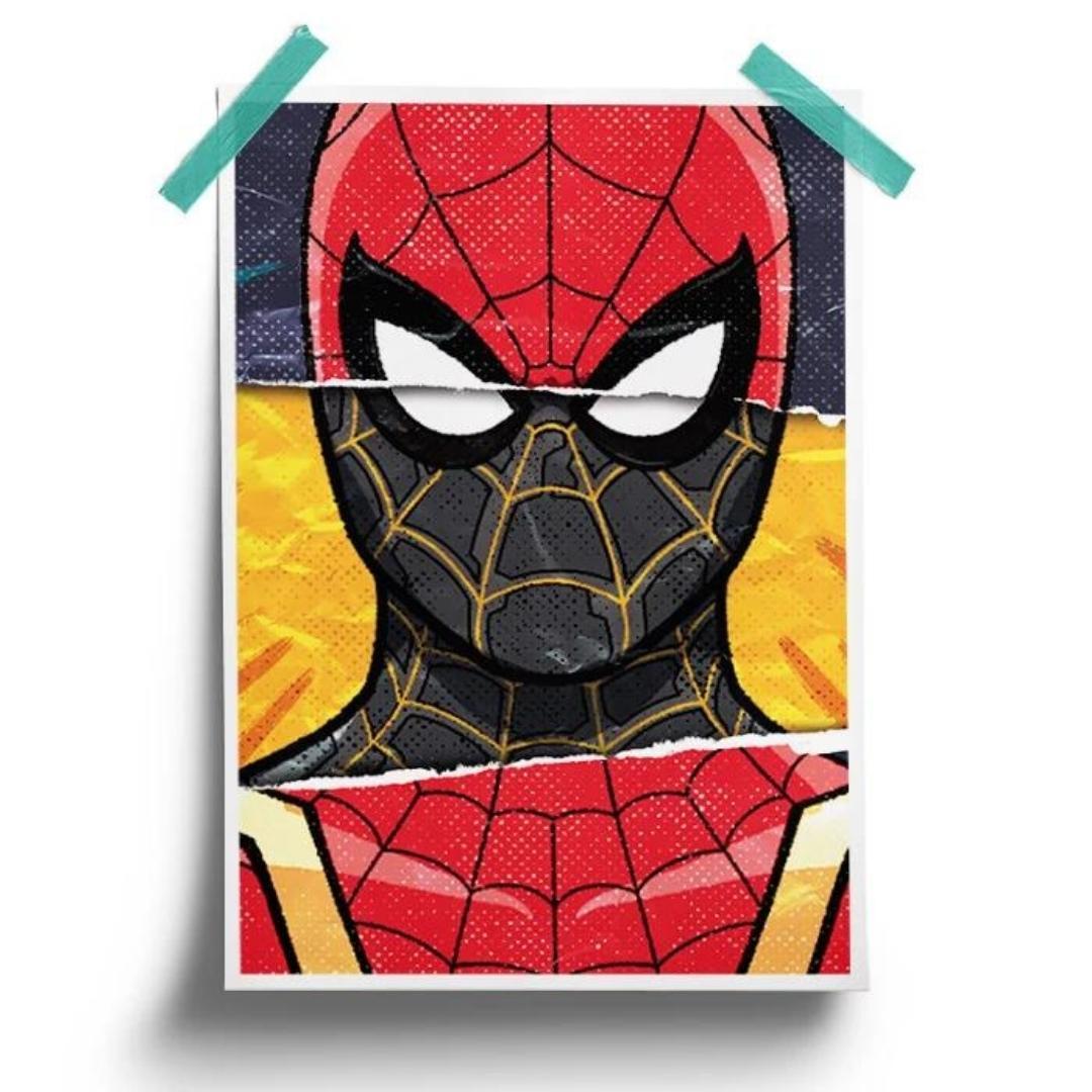 FACES OF SPIDER-MAN - MARVEL OFFICIAL POSTER by Redwolf -Redwolf - India - www.superherotoystore.com