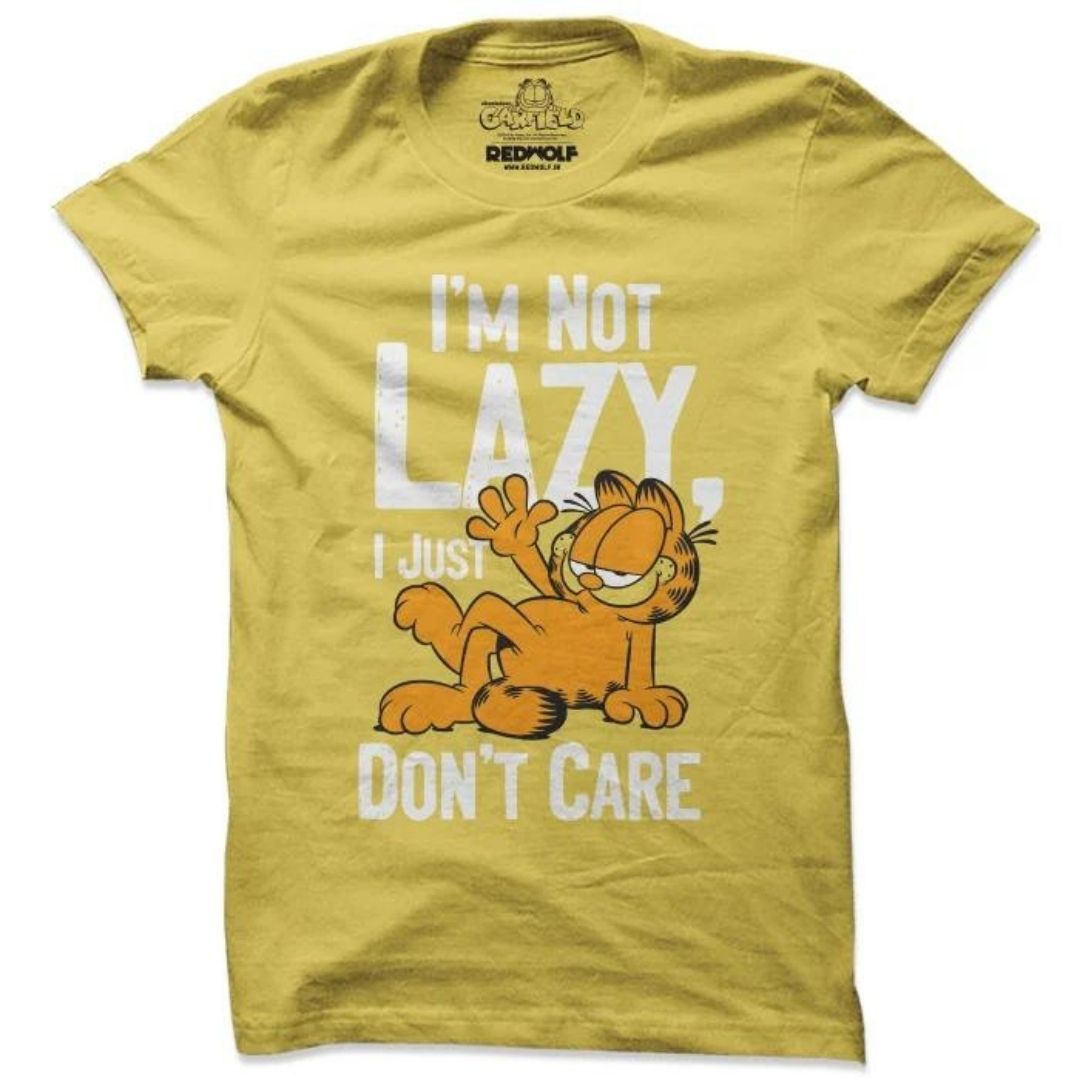I&#39;M NOT LAZY - GARFIELD OFFICIAL T-SHIRT -Redwolf - India - www.superherotoystore.com