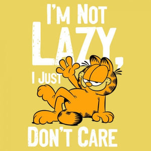 I'M NOT LAZY - GARFIELD OFFICIAL T-SHIRT -Redwolf - India - www.superherotoystore.com
