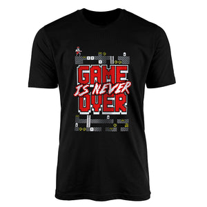 Game never over Black Designer T-Shirt -Macmerise - India - www.superherotoystore.com