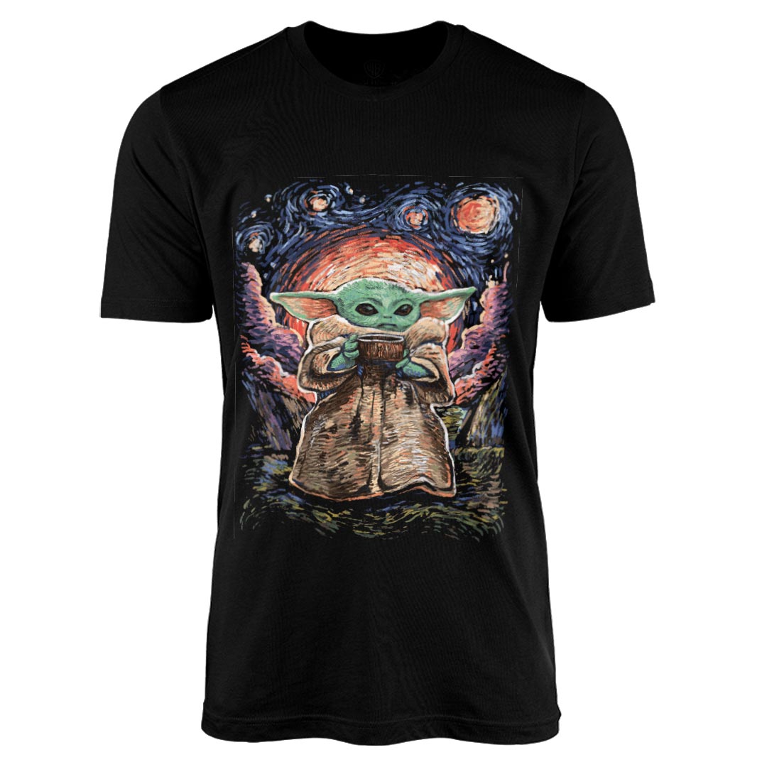 Star Wars The Mandalorian Impressionist Grogu T-Shirt -Celfie Design - India - www.superherotoystore.com