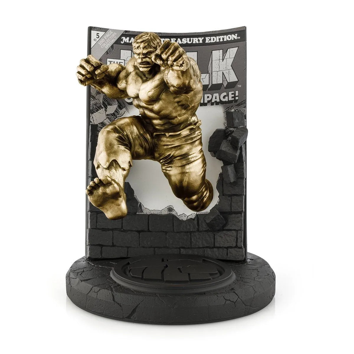 Hulk Marvel Treasury Edition #5 Limited Edition Gilt Statue by Royal Selangor -Royal Selangor - India - www.superherotoystore.com