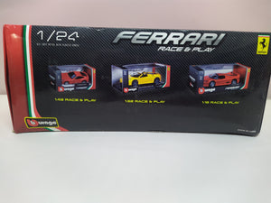 Ferrari Race & Play 1:24 Scale 488 Gtb (Red) Die-Cast Car By Bburago (damaged Box) -Superherotoystore.com - India - www.superherotoystore.com