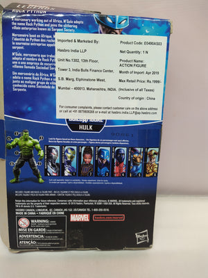 Avengers Rock Python Marvel Legends Figure By Hasbro (Damaged Box) -Superherotoystore.com - India - www.superherotoystore.com