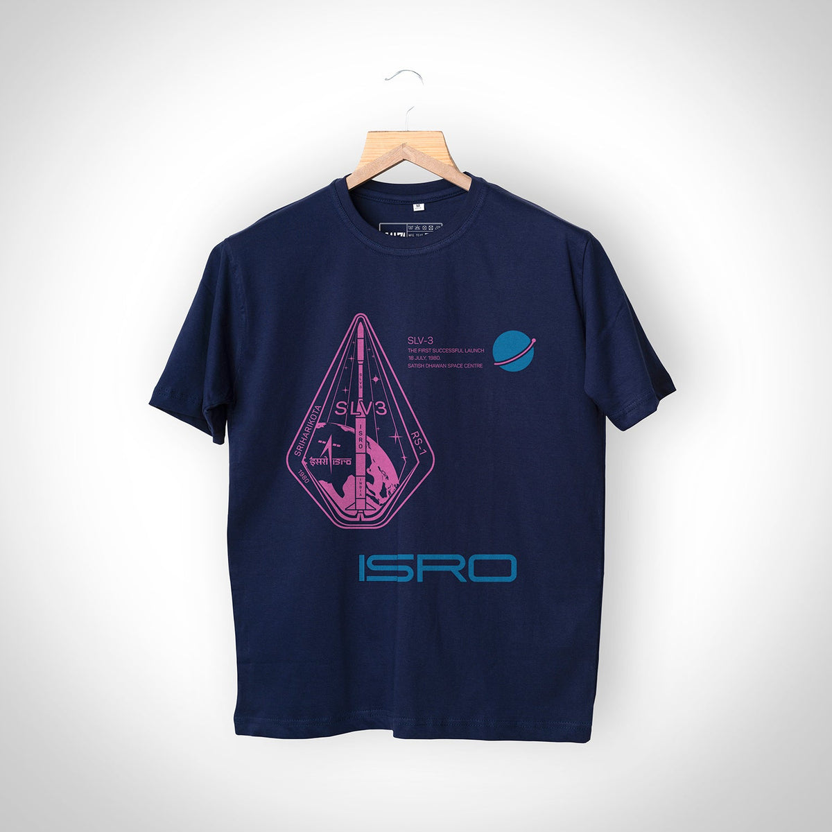 ISRO Navy SLV 3 T-Shirt -A47 - India - www.superherotoystore.com
