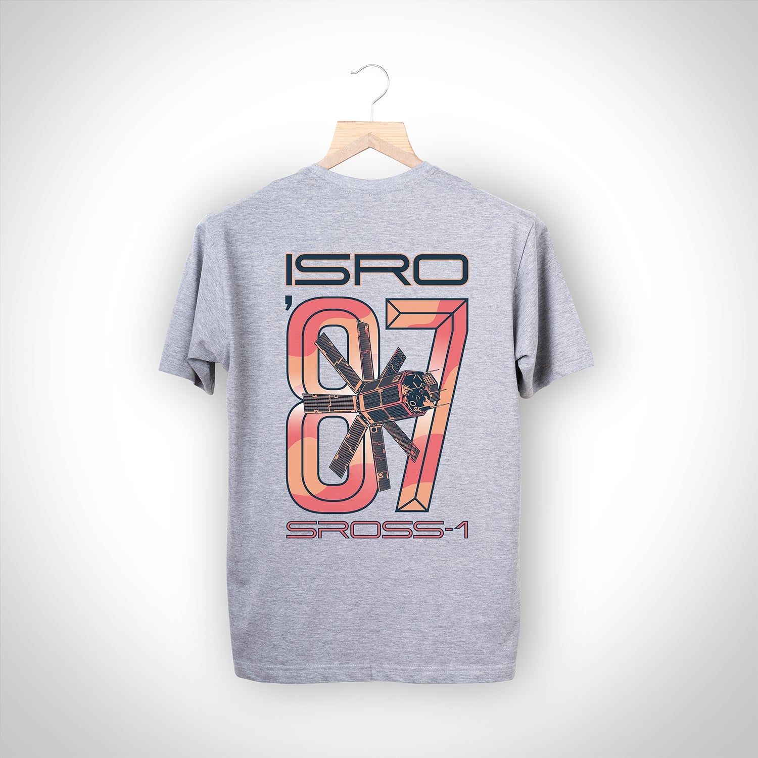ISRO Grey SROSS-1 T-Shirt -A47 - India - www.superherotoystore.com