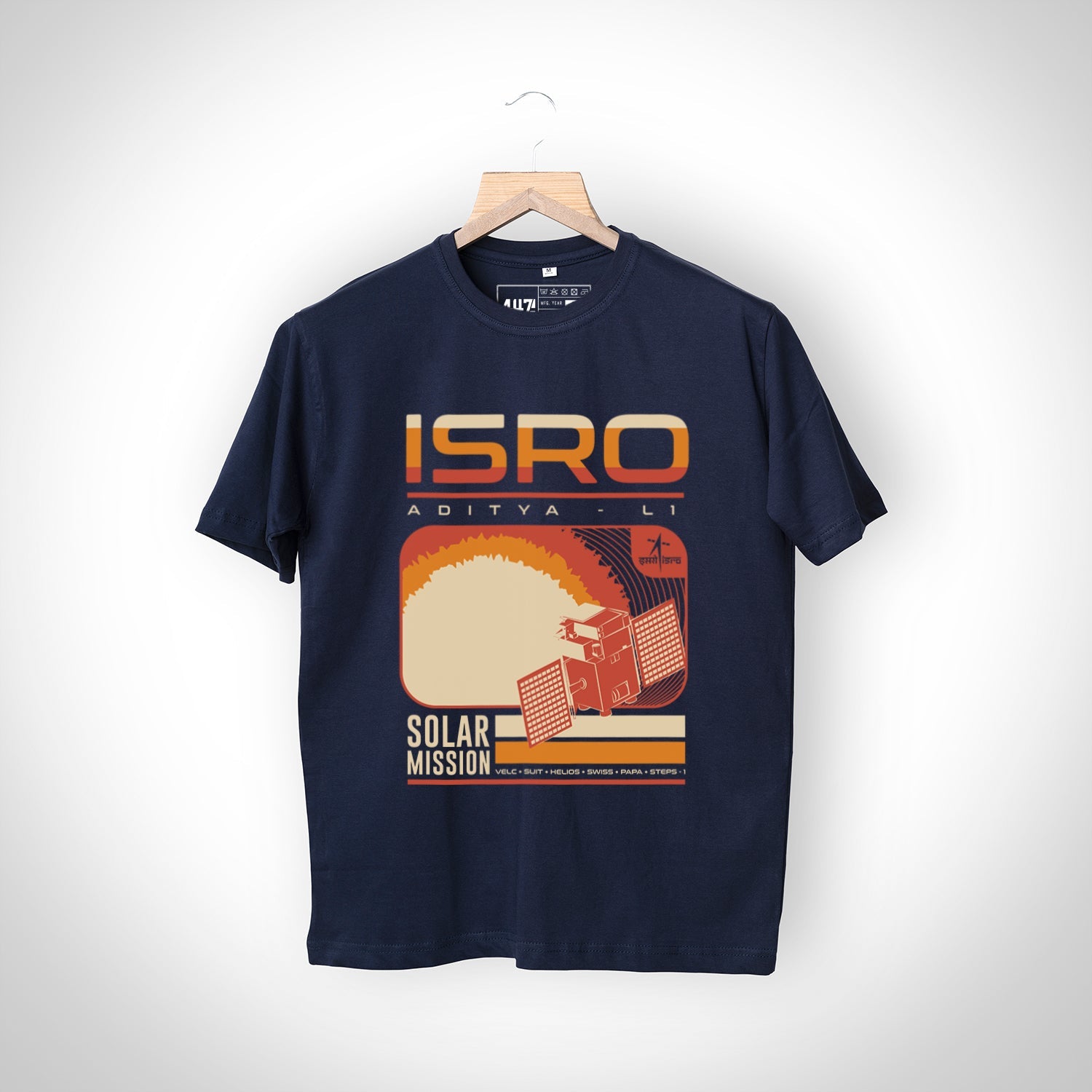 ISRO Navy Aditya L-1 T-Shirt -A47 - India - www.superherotoystore.com