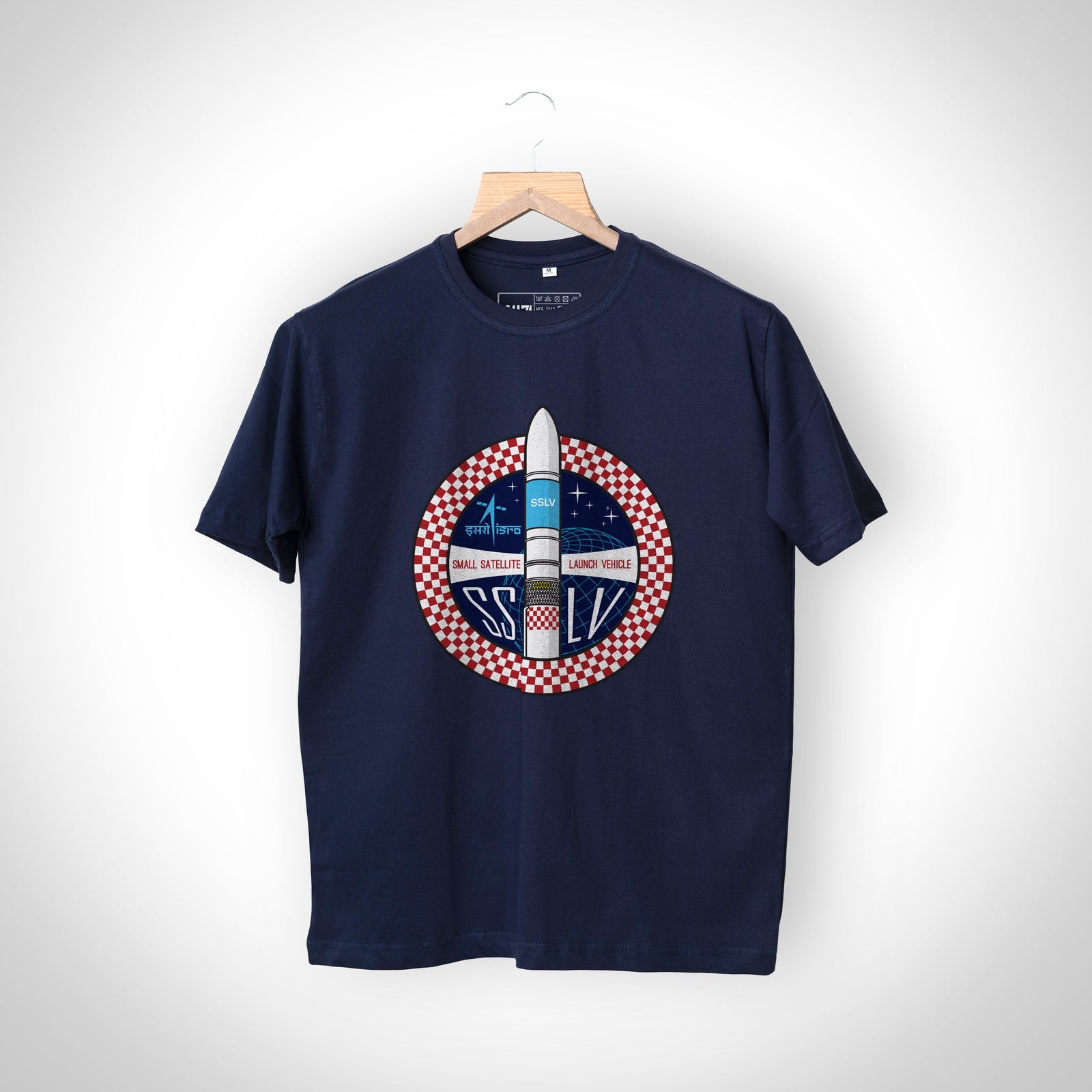 ISRO Navy Blue SSLV T-Shirt - Unisex -A47 - India - www.superherotoystore.com