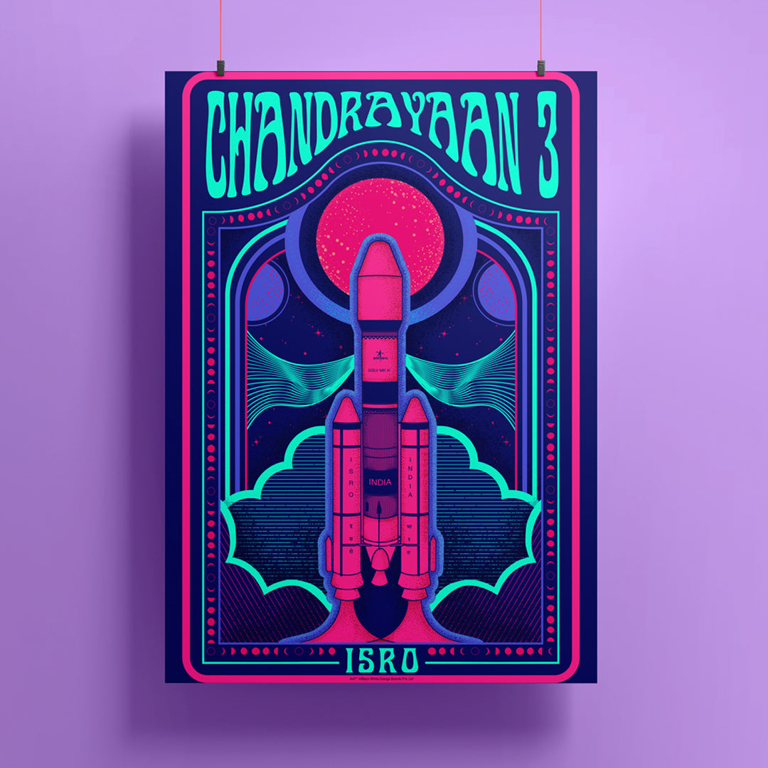 Chandrayaan 3 and The Unknown Poster -A47 - India - www.superherotoystore.com