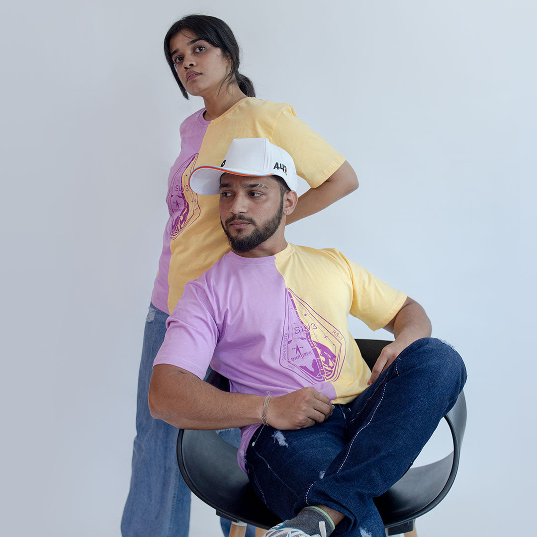 ISRO Lilac & Butter Panel T-Shirt -A47 - India - www.superherotoystore.com
