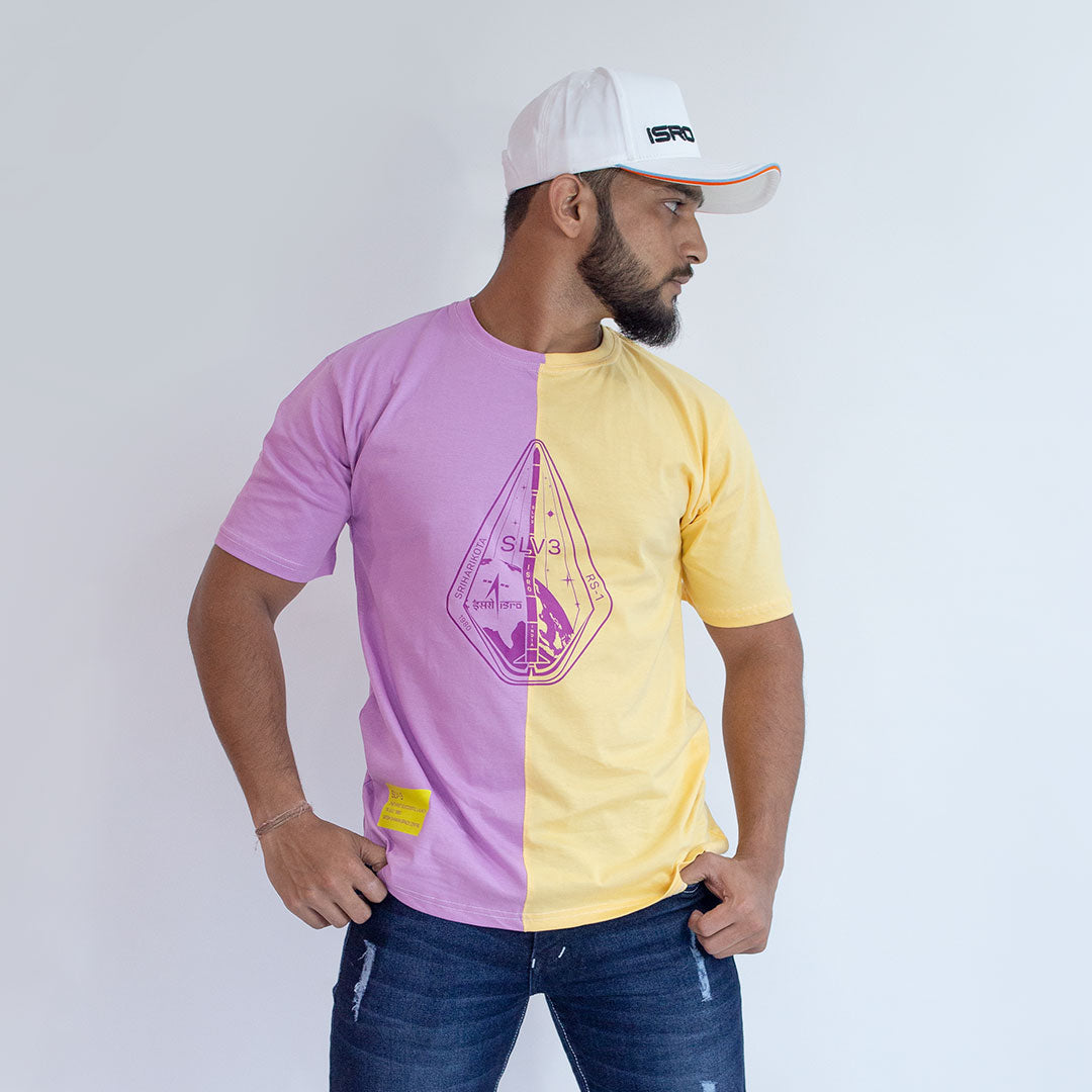 ISRO Lilac & Butter Panel T-Shirt -A47 - India - www.superherotoystore.com