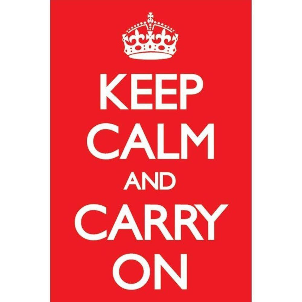 Keep Calm And Carry On Maxi Poster -Superherotoystore.com - India - www.superherotoystore.com