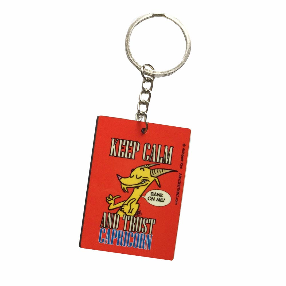Keep Calm & Trust Capricon Keychain -Kini Studios - India - www.superherotoystore.com