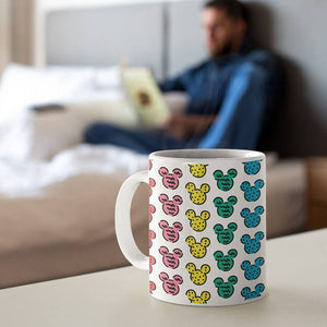 Colorful Mickey Stamps - Coffee Mug -Celfie Design - India - www.superherotoystore.com