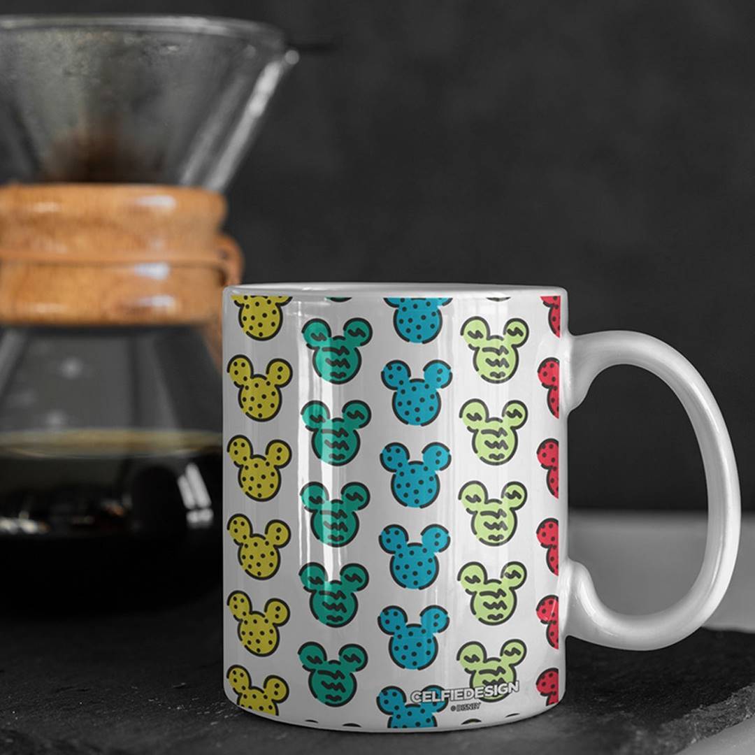 Colorful Mickey Stamps - Coffee Mug -Celfie Design - India - www.superherotoystore.com