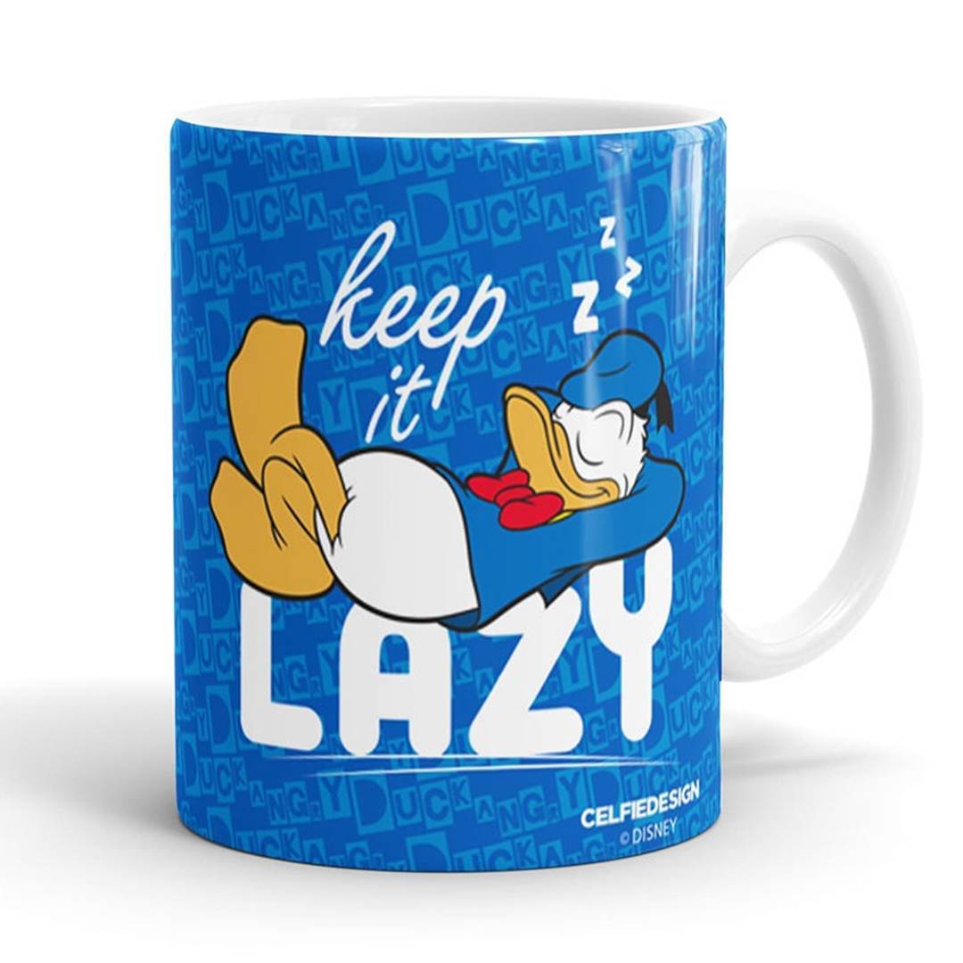 Donald Keeping It Lazy - Coffee Mug -Celfie Design - India - www.superherotoystore.com