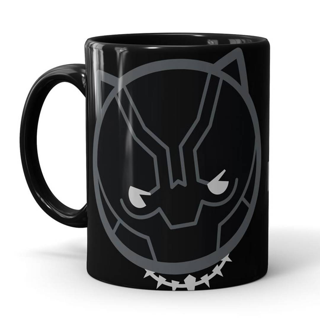 Black Panther Kawaii - Coffee Mug -Celfie Design - India - www.superherotoystore.com