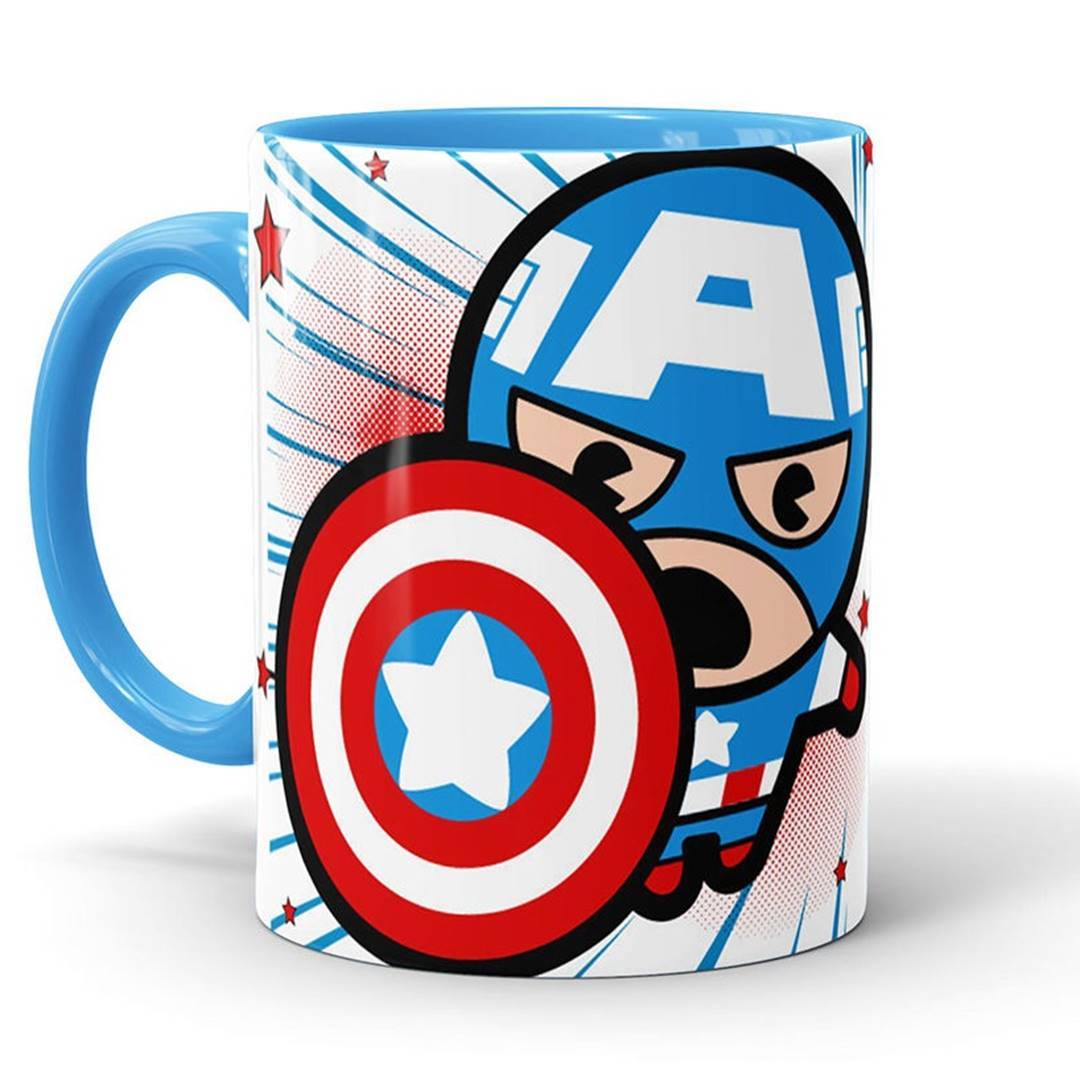 Captain Comic Kawaii - Coffee Mug -Celfie Design - India - www.superherotoystore.com