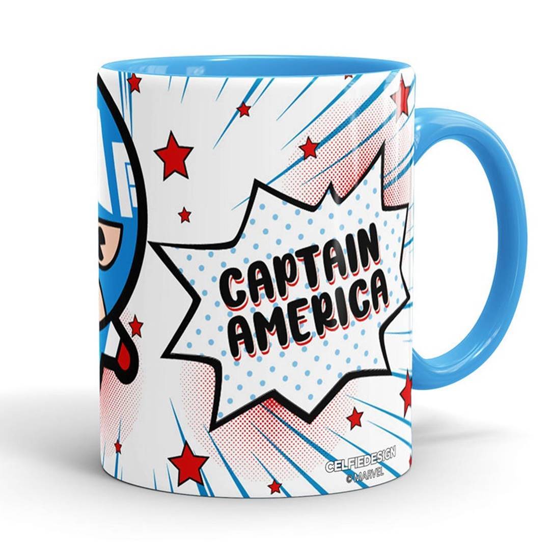 Captain Comic Kawaii - Coffee Mug -Celfie Design - India - www.superherotoystore.com
