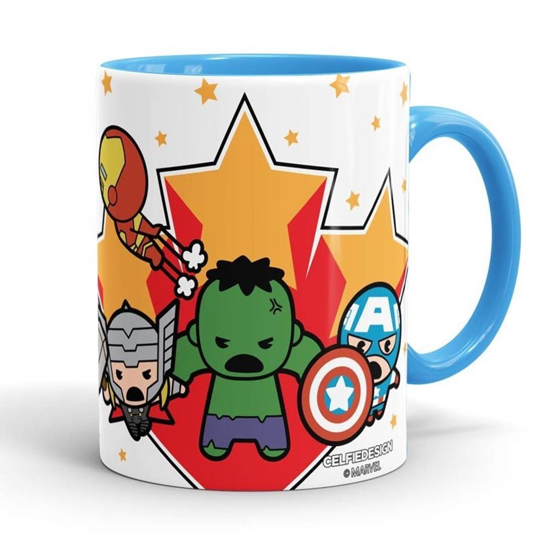 First Avengers Kawaii - Coffee Mug -Celfie Design - India - www.superherotoystore.com
